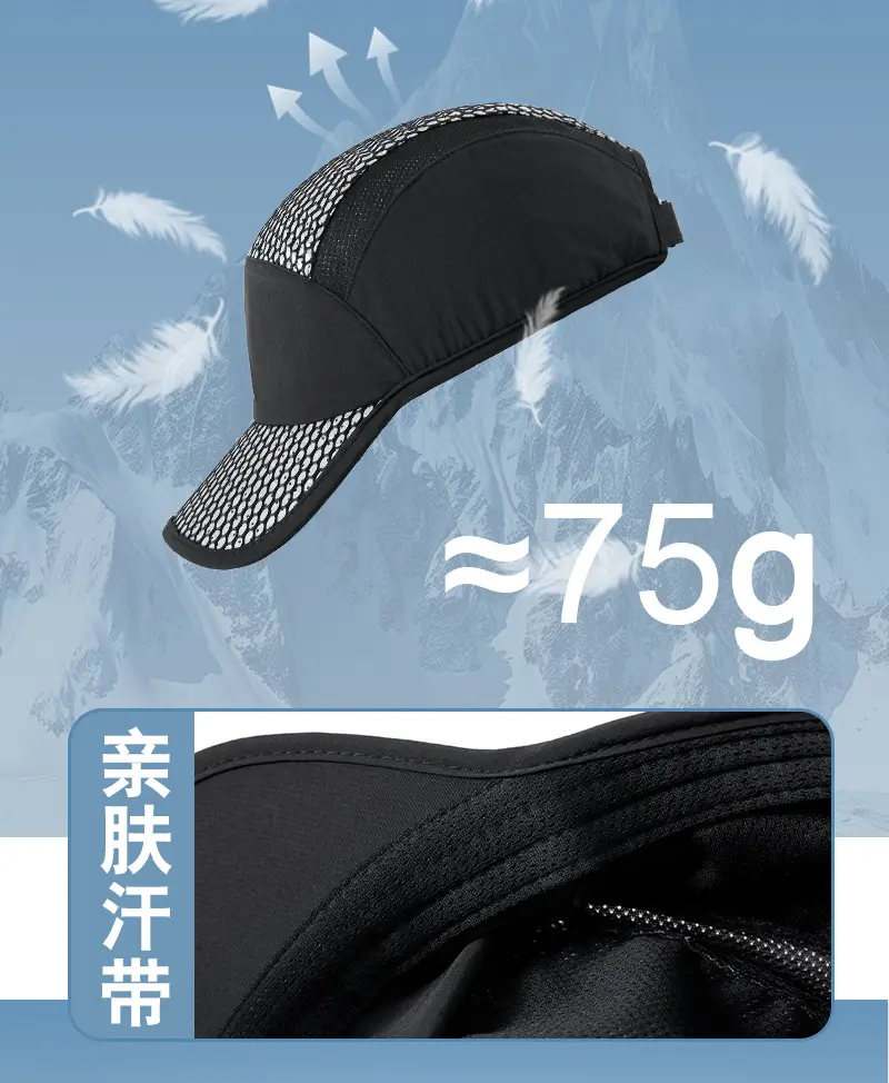 Women Mesh Baseball Cap with Adjustable Strap — feature 9