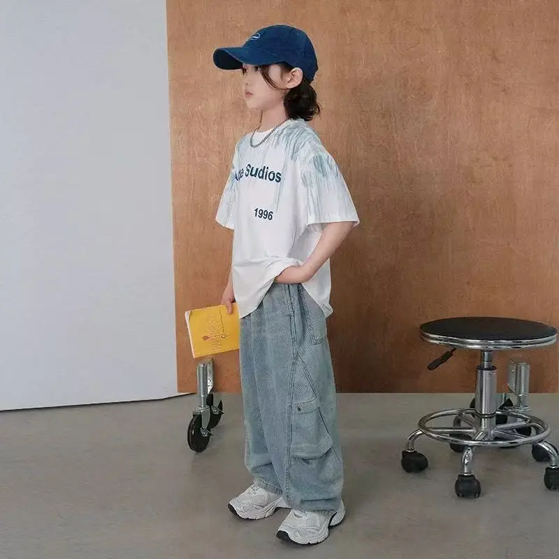 Boys T-Shirt White Acne Studios Short Sleeve Cartoon Print - Image 6