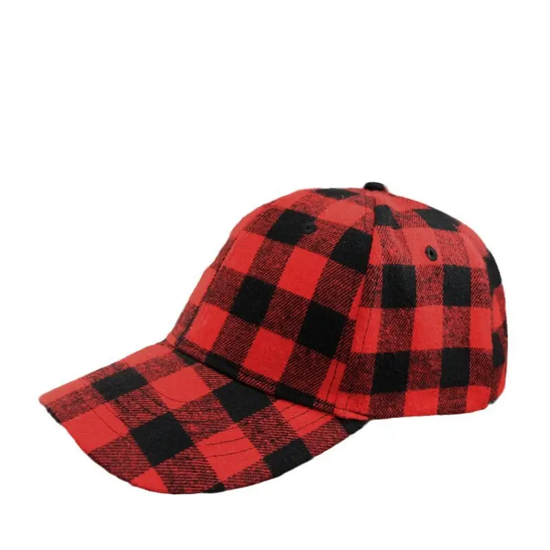 Green Plaid Baseball Cap for Men Women - Image 5