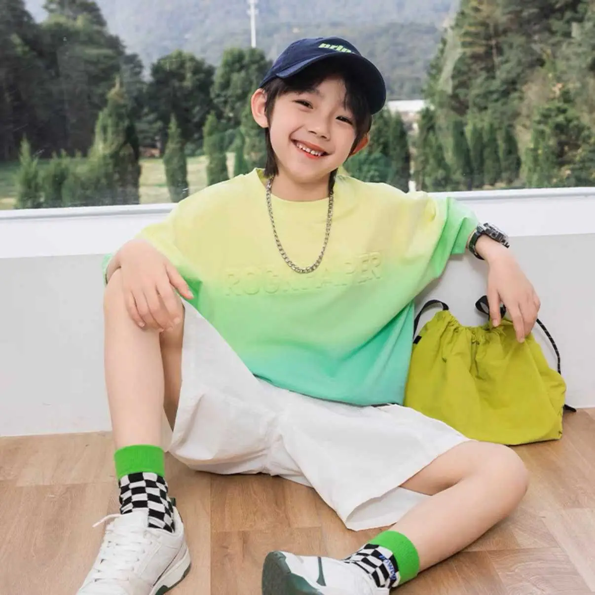 Boys Tie-Dye Cotton T-Shirt Summer Casual - Image 4