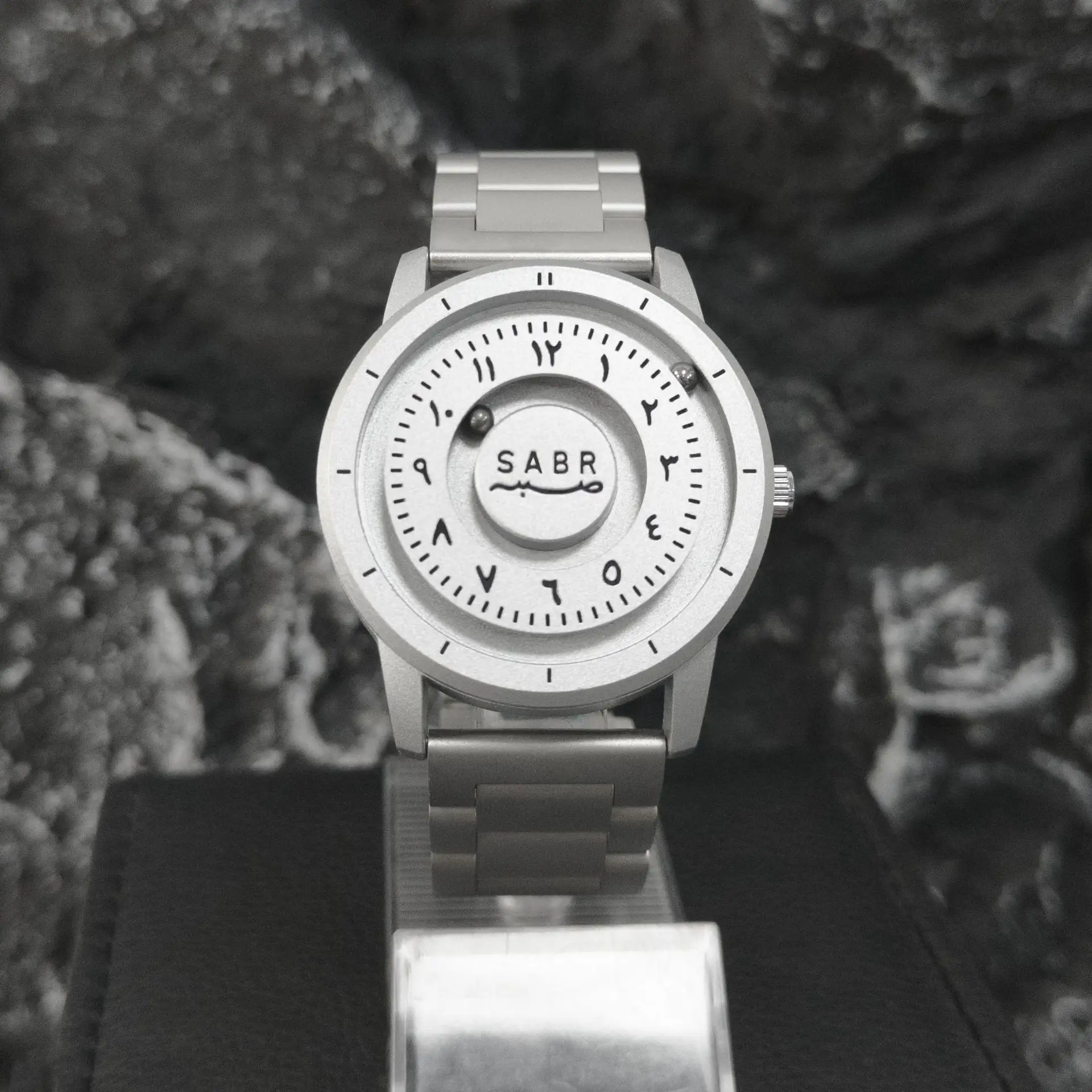 Magnetic Levitation Watch Silver Gray Dial Waterproof Men's Women's Quartz - Image 4