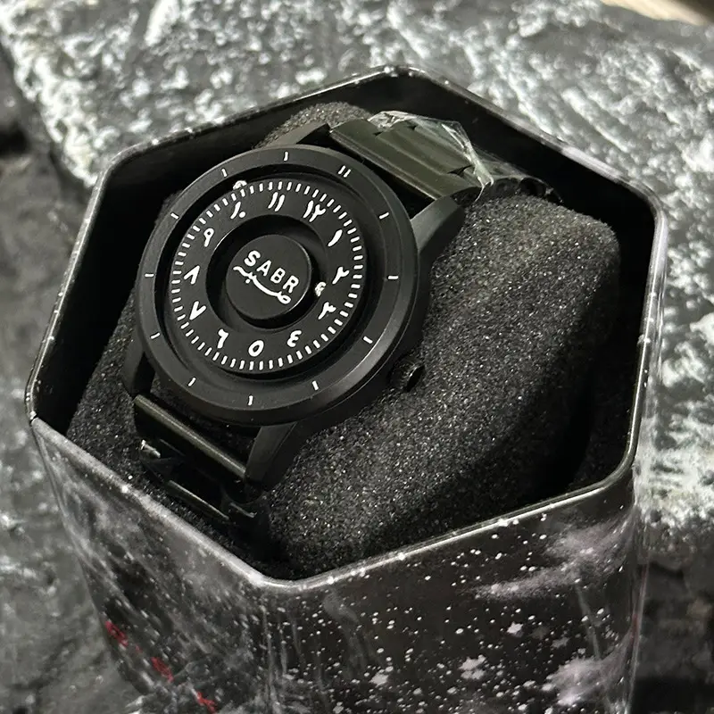 Magnetic Levitation Watch Silver Gray Dial Waterproof Men's Women's Quartz - Image 6