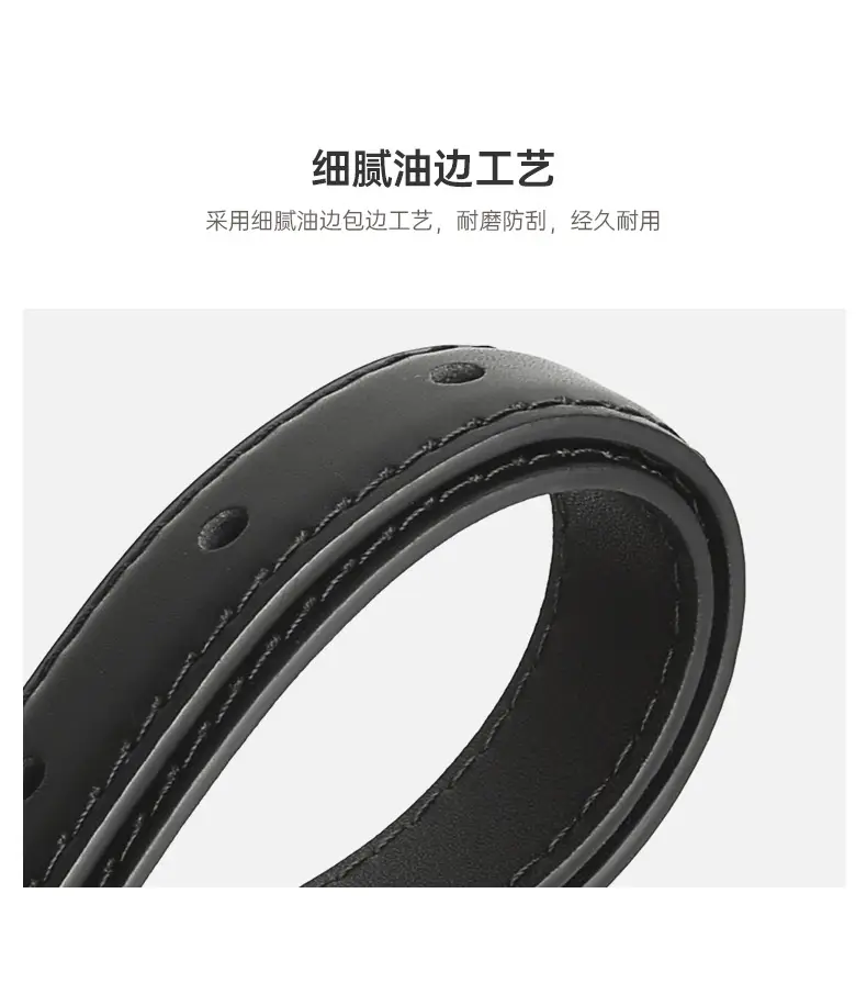 Black Leather Belt for Women Thin Korean Style — feature 7