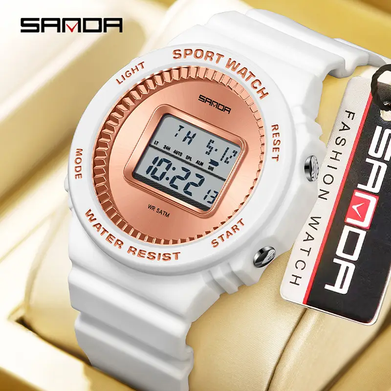 Sanda Sport Watch Blue Digital Counting Strap - Image 11