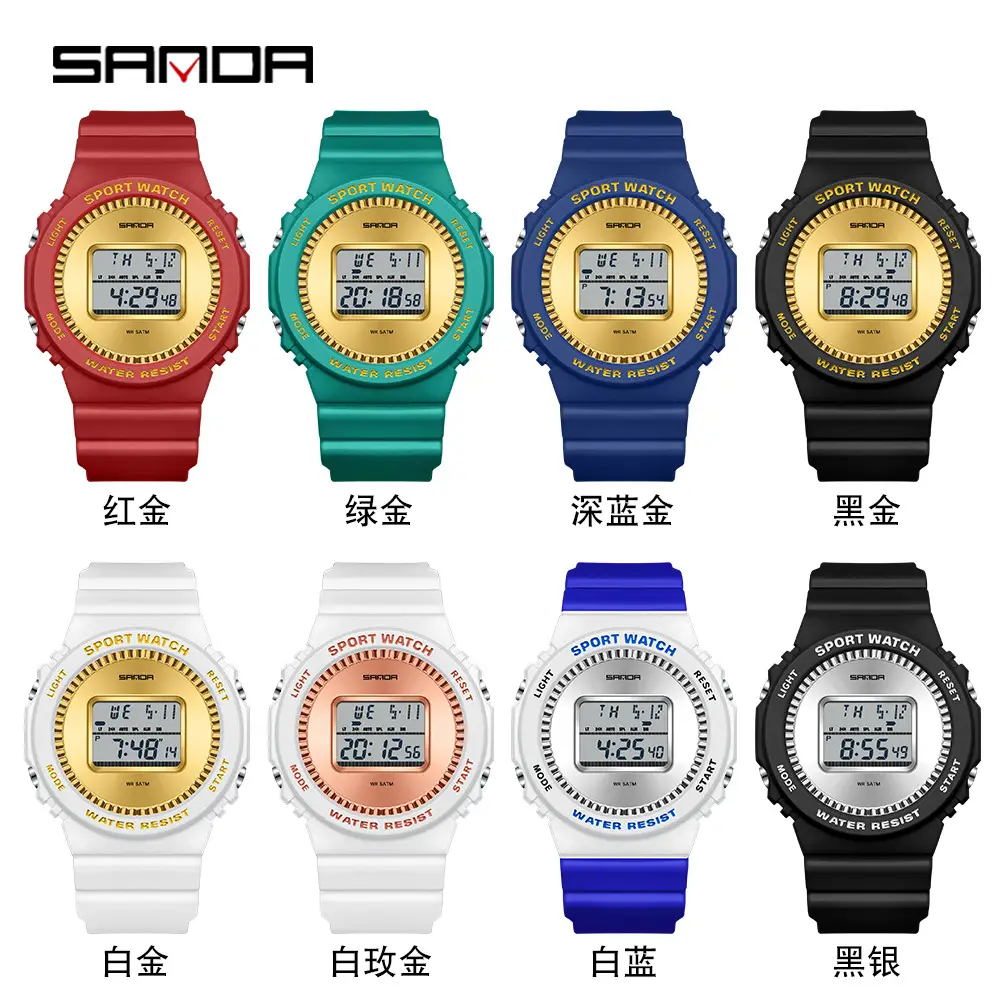 Sanda Sport Watch Blue Digital Counting Strap - Image 12