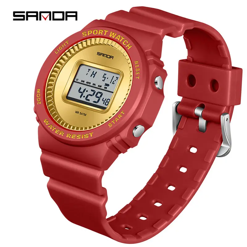 Sanda Sport Watch Blue Digital Counting Strap - Image 13