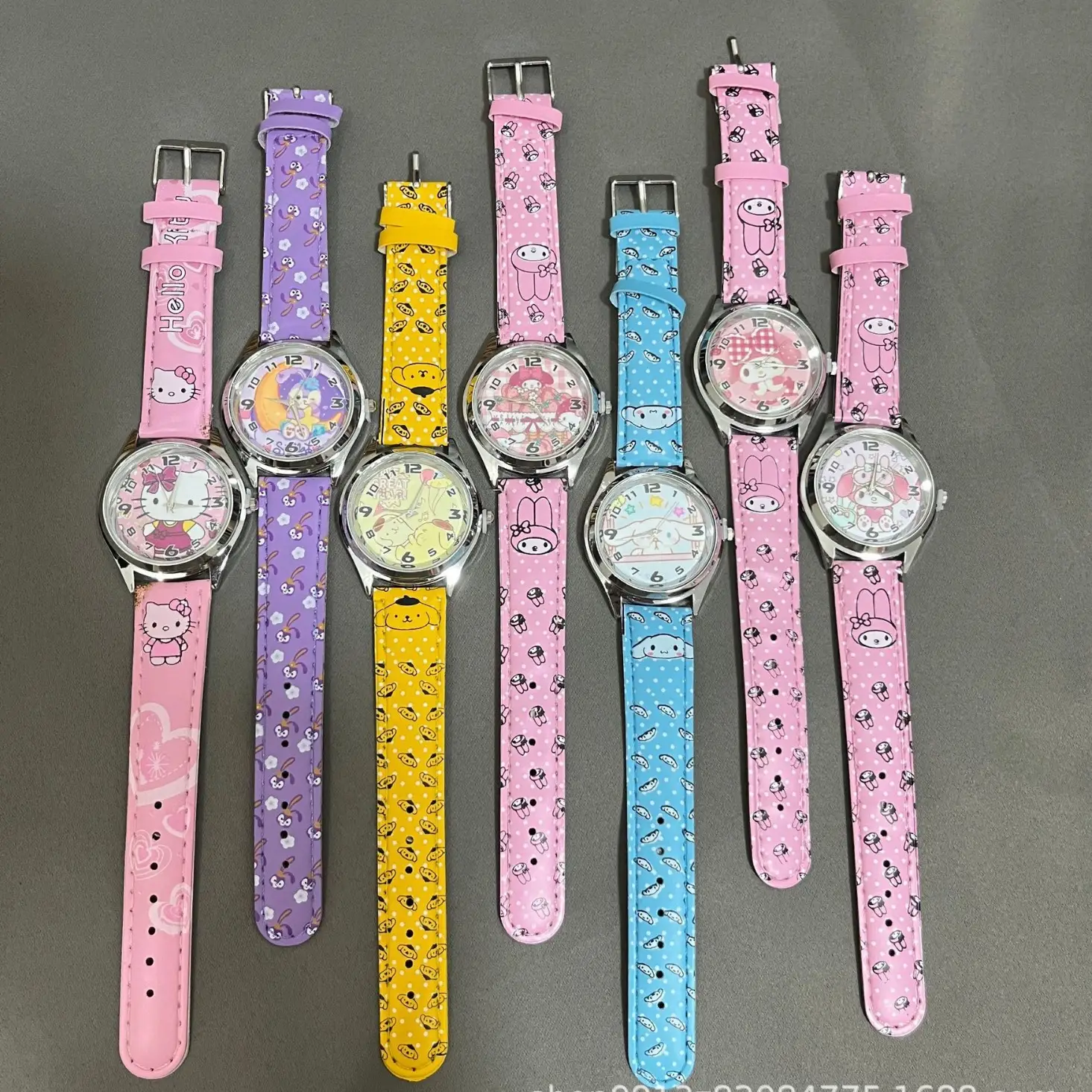Cute Cartoon Watch for Kids Boys Girls Quartz Pointer