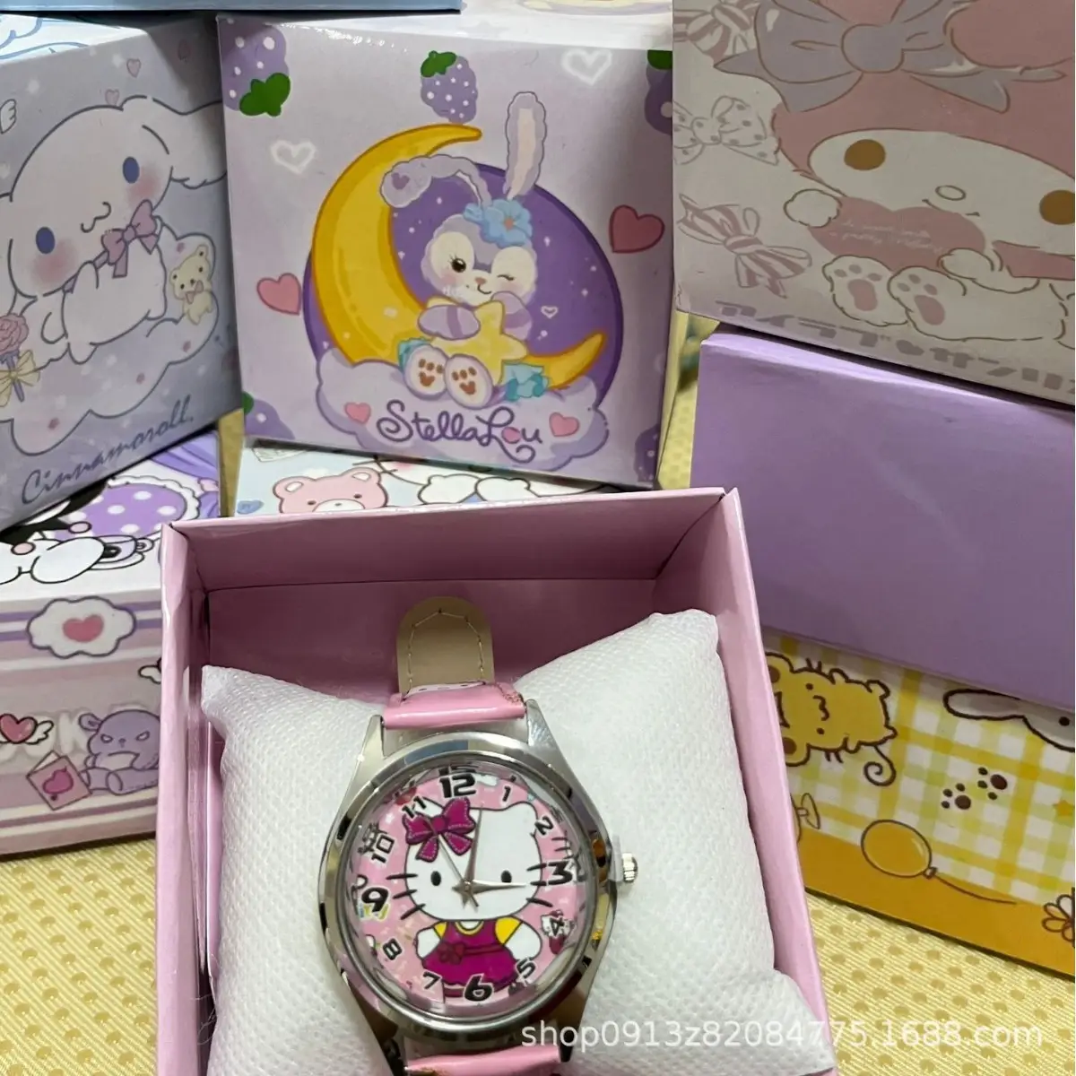 Cute Cartoon Watch for Kids Boys Girls Quartz Pointer