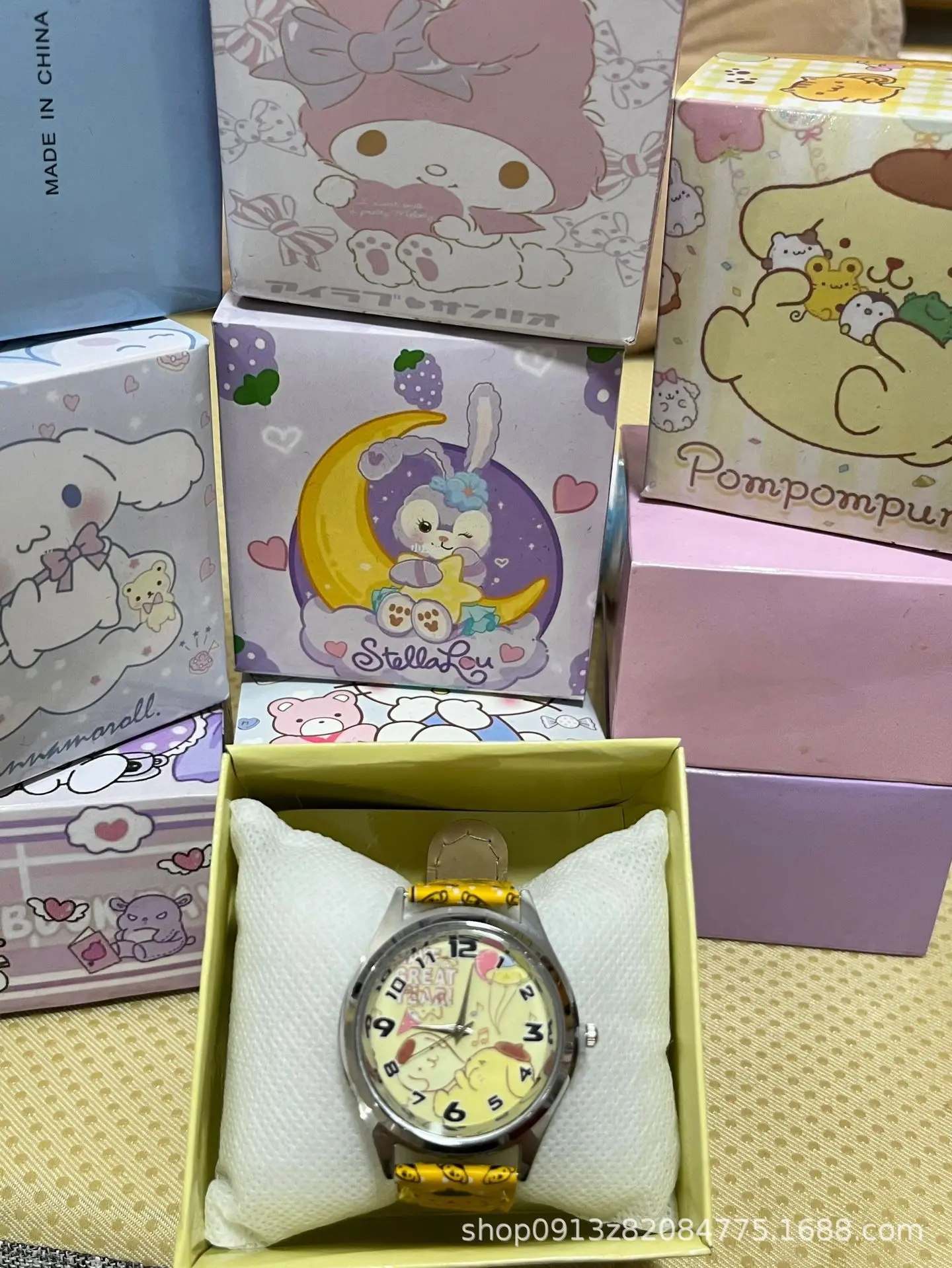 Cute Cartoon Watch for Kids Boys Girls Quartz Pointer