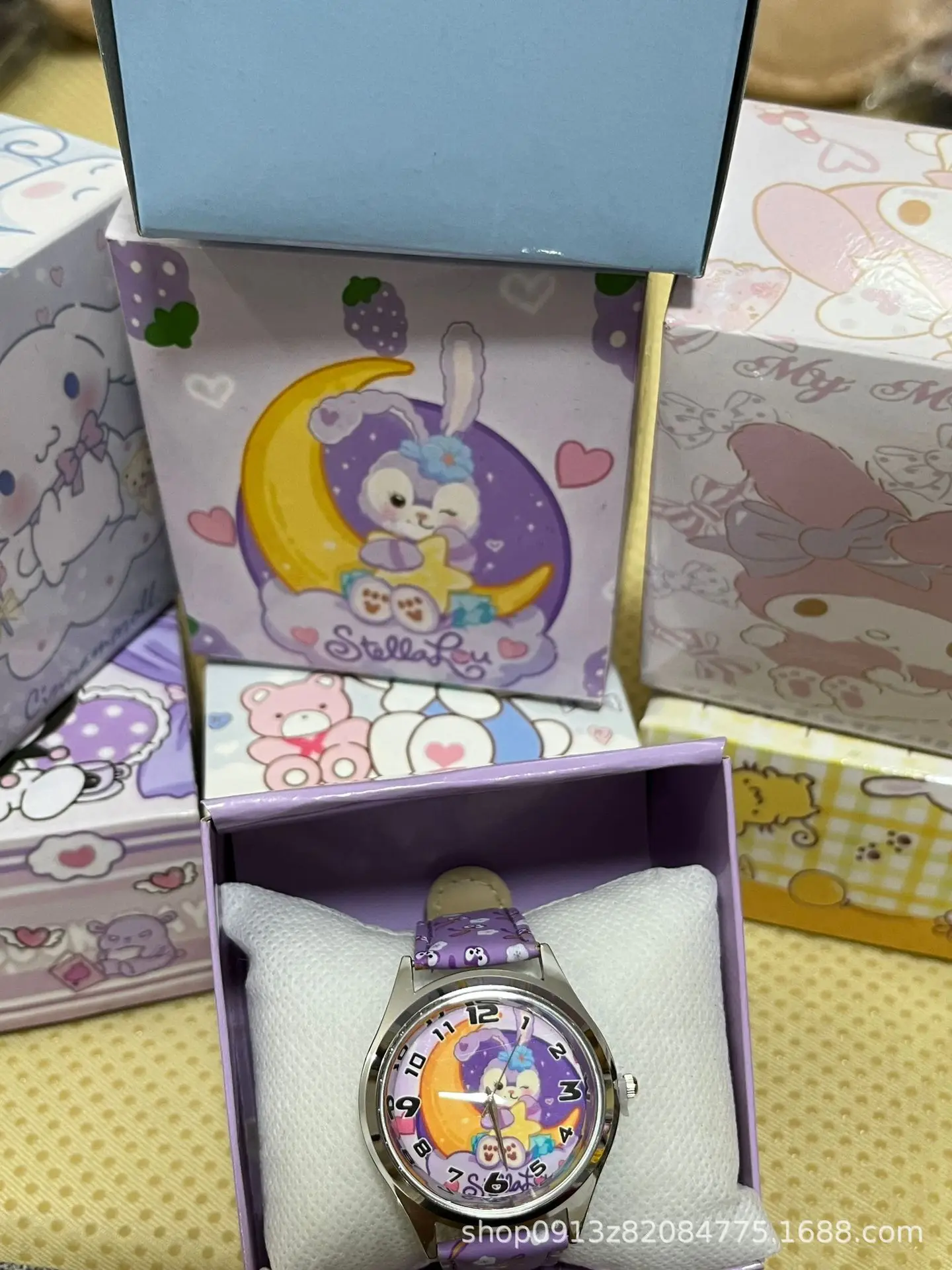 Cute Cartoon Watch for Kids Boys Girls Quartz Pointer