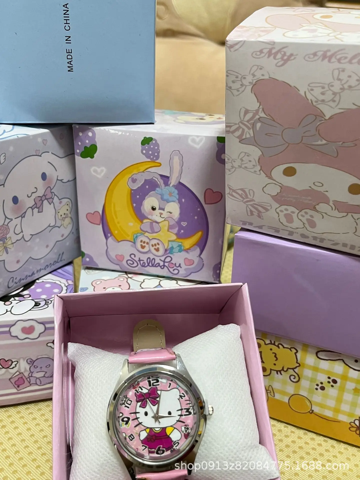 Cute Cartoon Watch for Kids Boys Girls Quartz Pointer