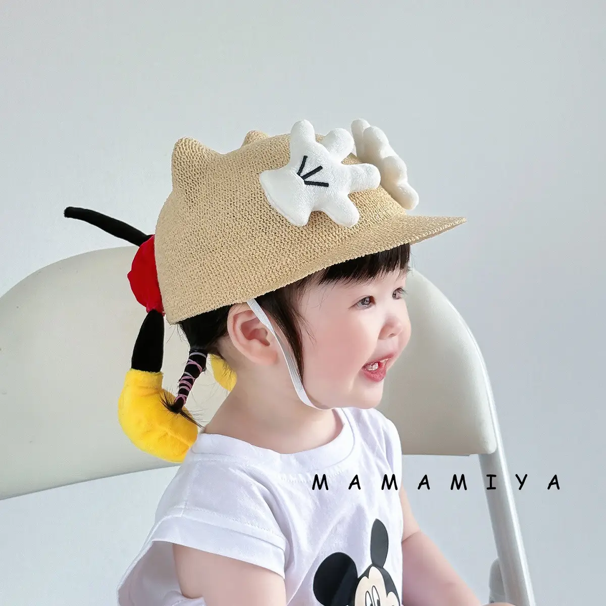 Baby Straw Hat with Hands Covering Face for Kids — feature 4