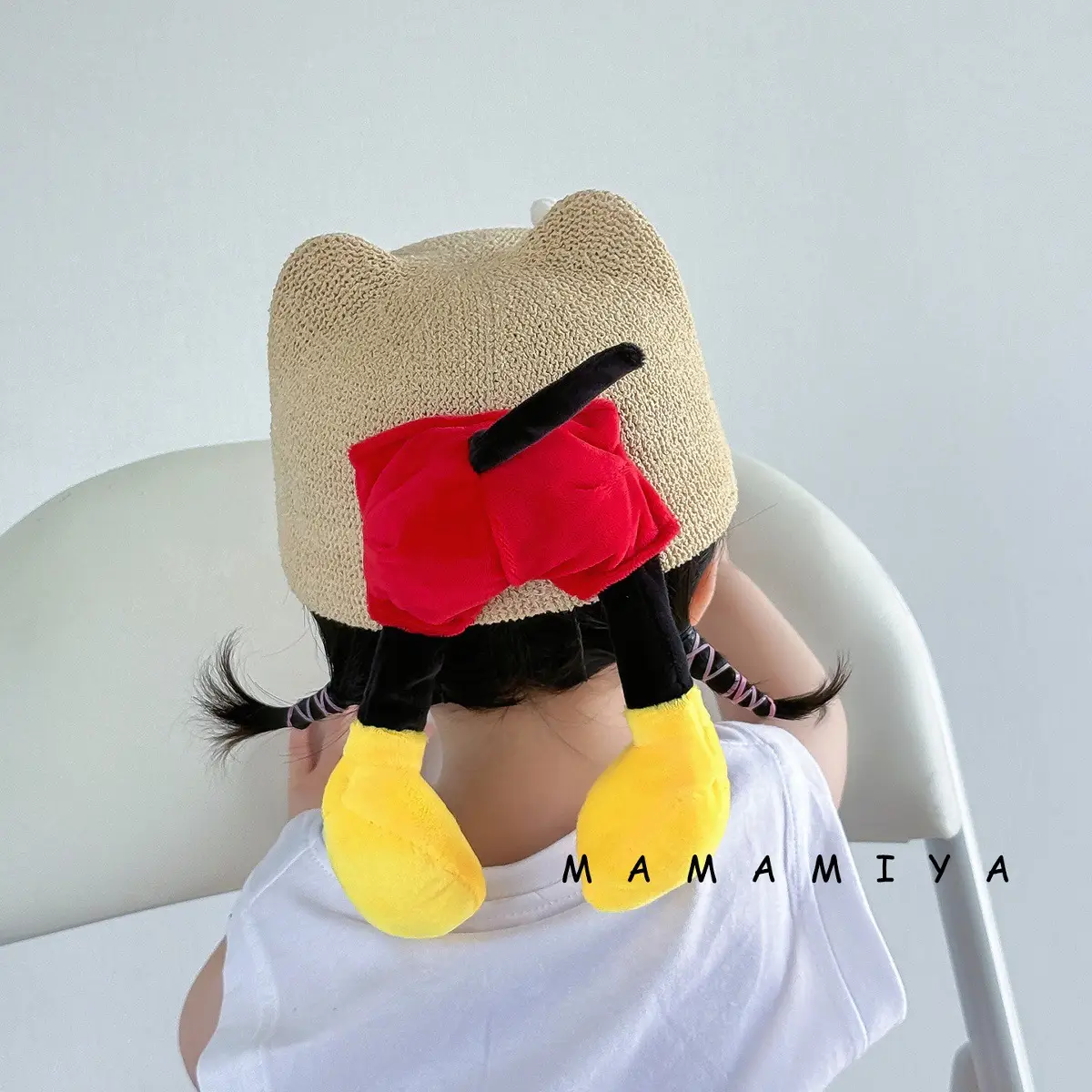 Baby Straw Hat with Hands Covering Face for Kids — feature 6