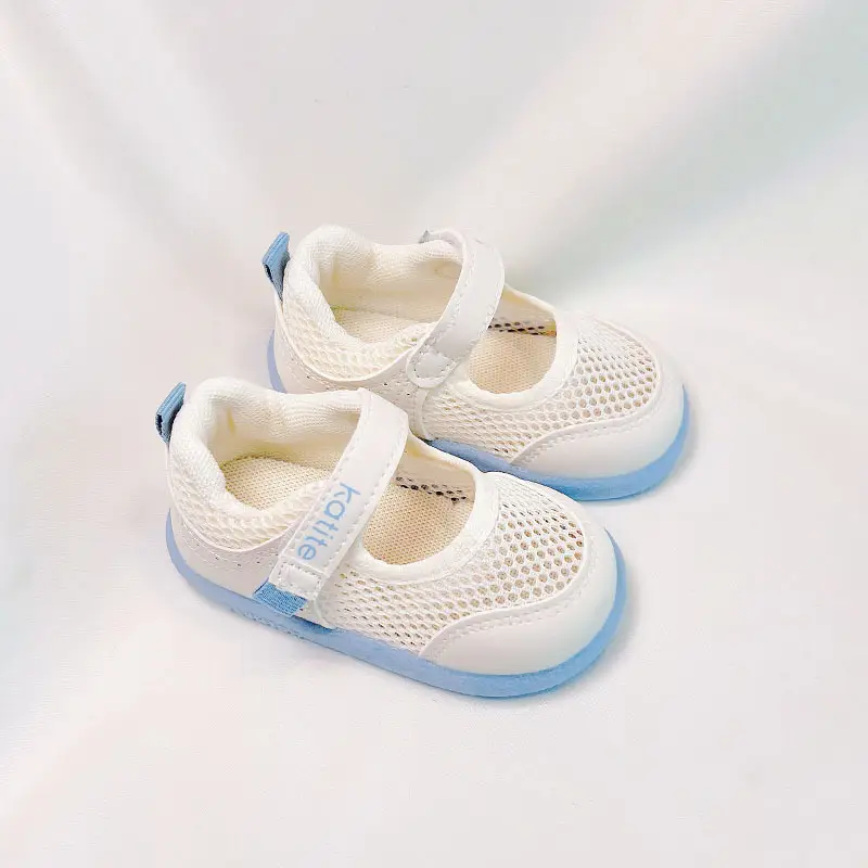 Baby Mesh Sandals White Blue Purple 2025 Summer