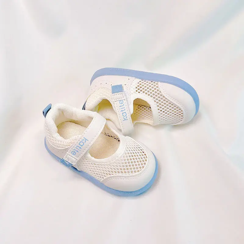 Baby Mesh Sandals White Blue Purple 2025 Summer