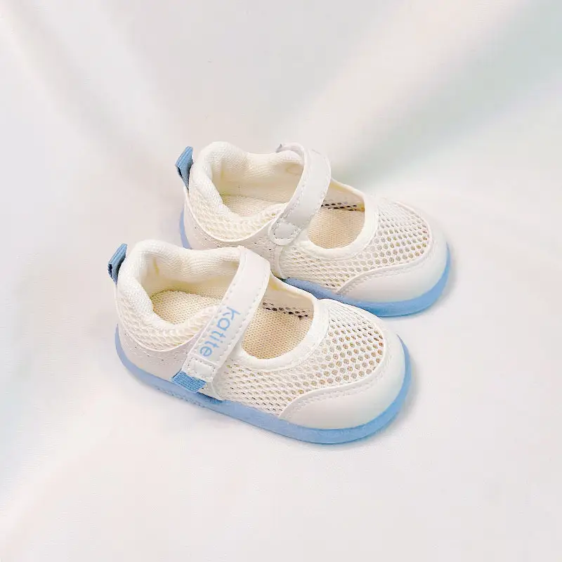 Baby Mesh Sandals White Blue Purple 2025 Summer