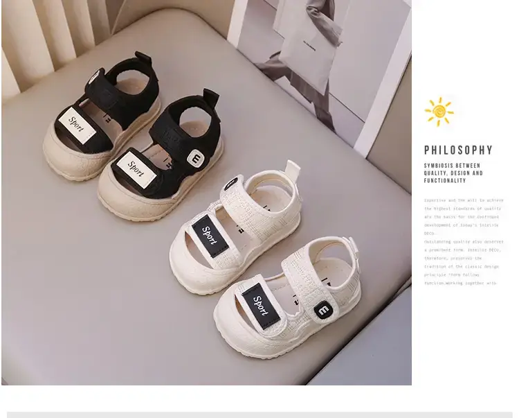 Baby Sandals White Non-Slip Toddler Shoes — feature 9