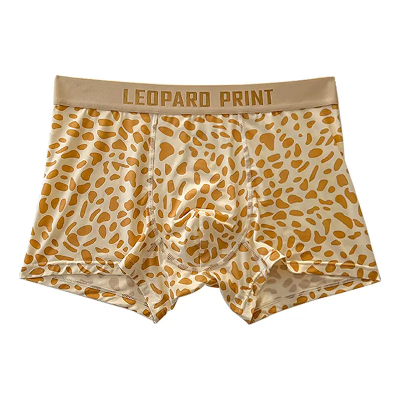 Men's Leopard Print Boxers Large Mid Waist Antibacterial - Image 11