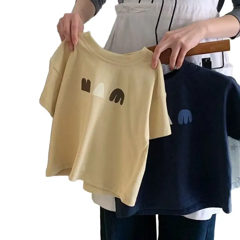 Navy Blue Boys Cotton T-Shirt 2025 Kids - Image 7