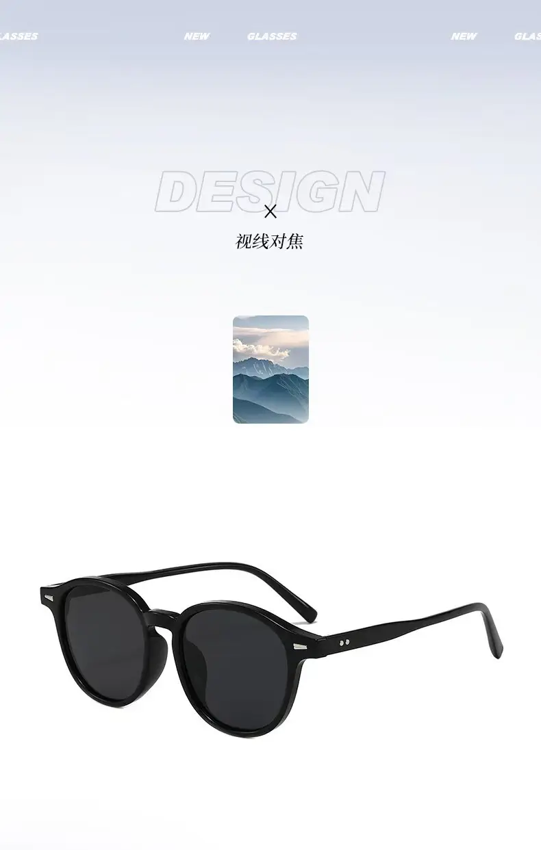 Women Retro Artistic Sunglasses Anti-UV Cross Border — feature 2