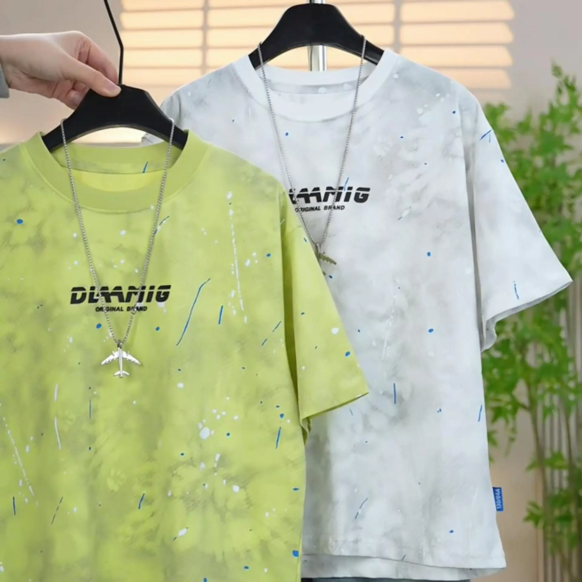 Boys Summer T-Shirt Set Loose Casual Round Neck Medium Large - Image 5
