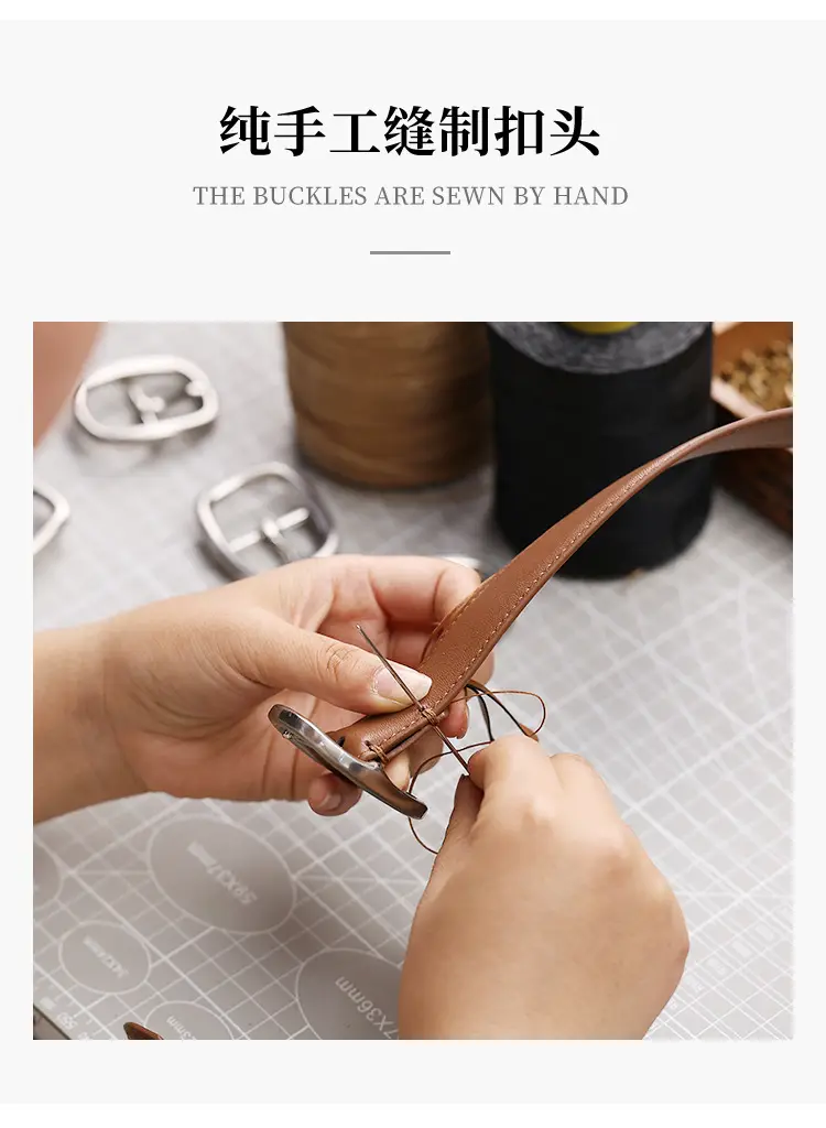 2025 Women Genuine Leather Belt with Gold Buckle — feature 13