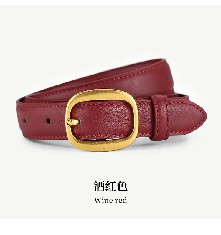 2025 Women Genuine Leather Belt with Gold Buckle — feature 22
