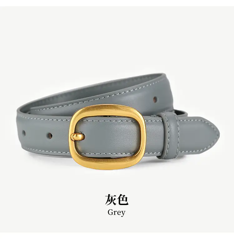 2025 Women Genuine Leather Belt with Gold Buckle — feature 23