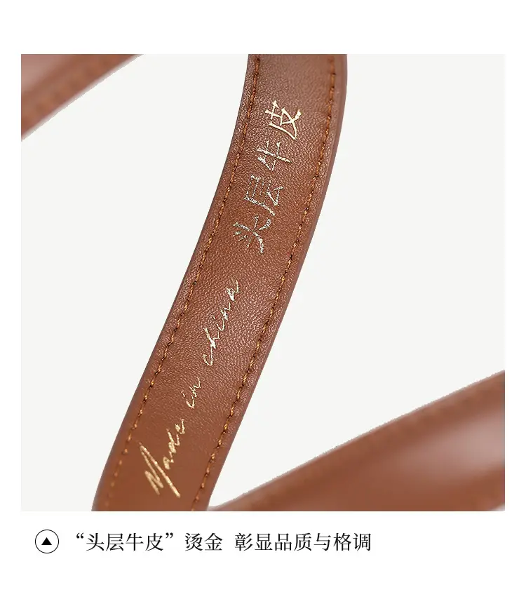 2025 Women Genuine Leather Belt with Gold Buckle — feature 26