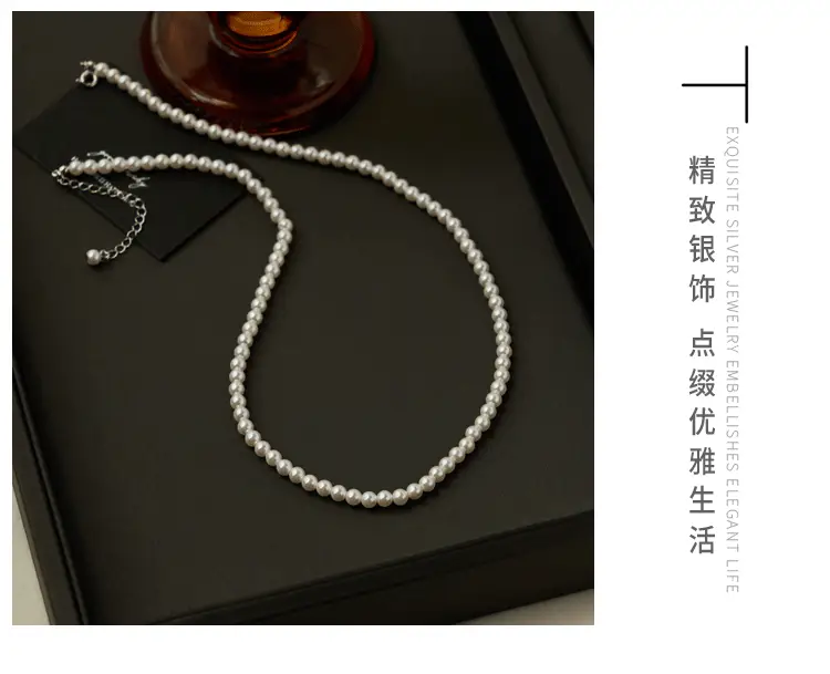 925 Sterling Silver Pearl Necklace for Women — feature 5