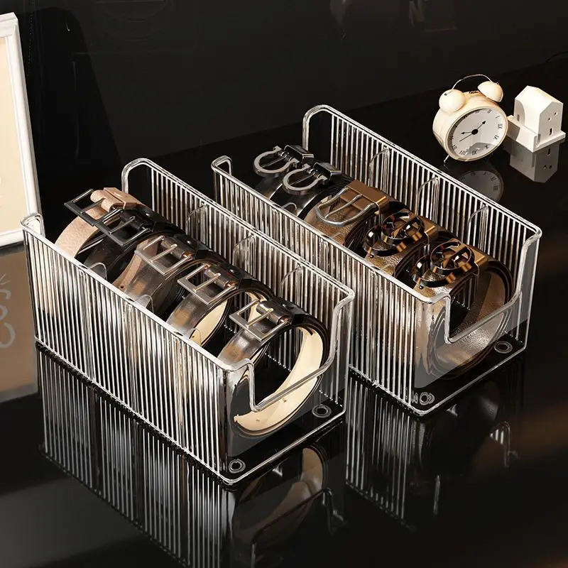Transparent Acrylic Belt Storage Box for Wardrobe Drawer — feature 3