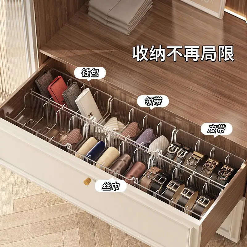 Transparent Acrylic Belt Storage Box for Wardrobe Drawer — feature 8