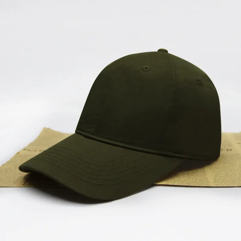 Olive Green Men Sun Cap Spring Summer - Image 5