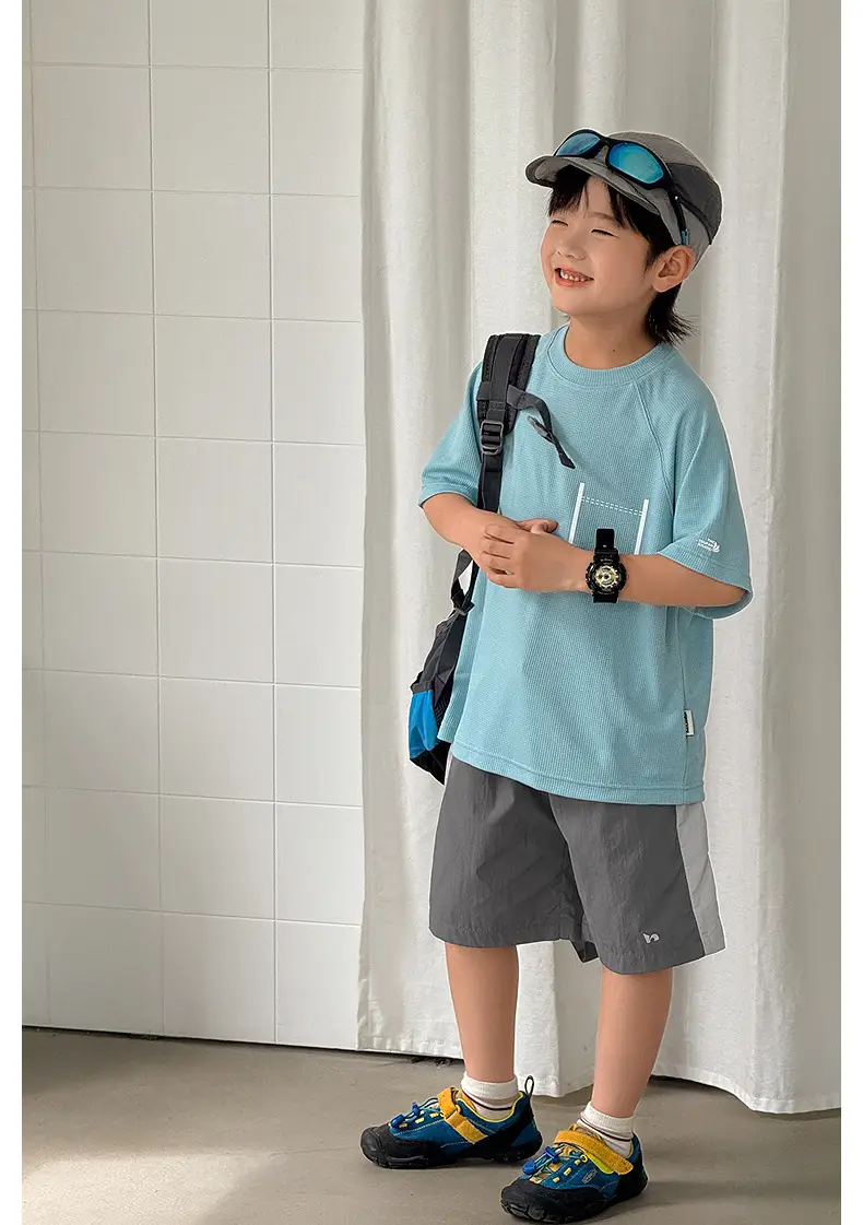 Zhenpinxuan Kids Sports T-Shirt Light Blue 2025 — feature 18