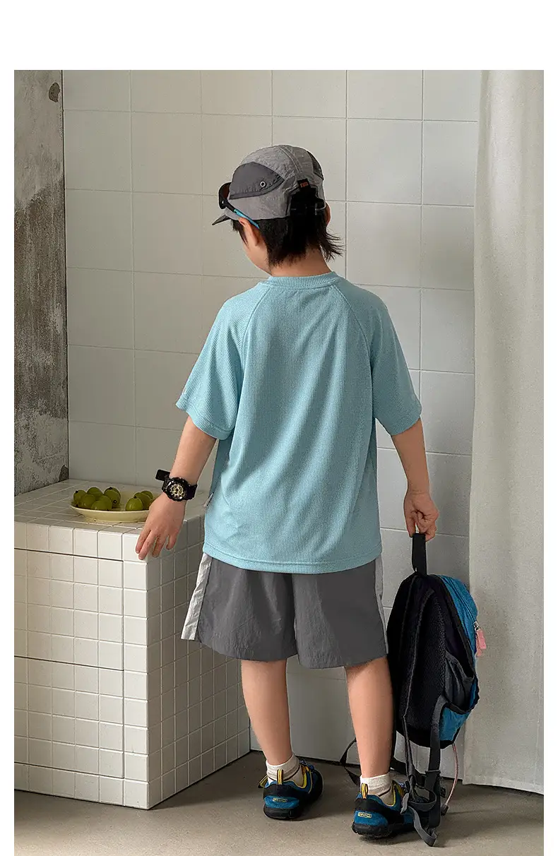 Zhenpinxuan Kids Sports T-Shirt Light Blue 2025 — feature 19