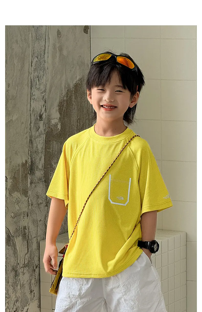 Zhenpinxuan Kids Sports T-Shirt Light Blue 2025 — feature 24