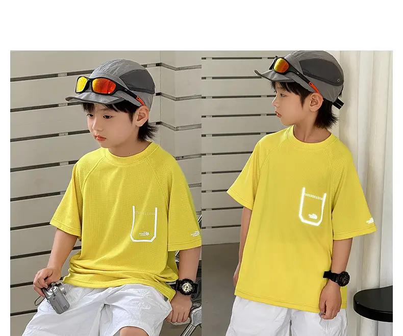 Zhenpinxuan Kids Sports T-Shirt Light Blue 2025 — feature 29
