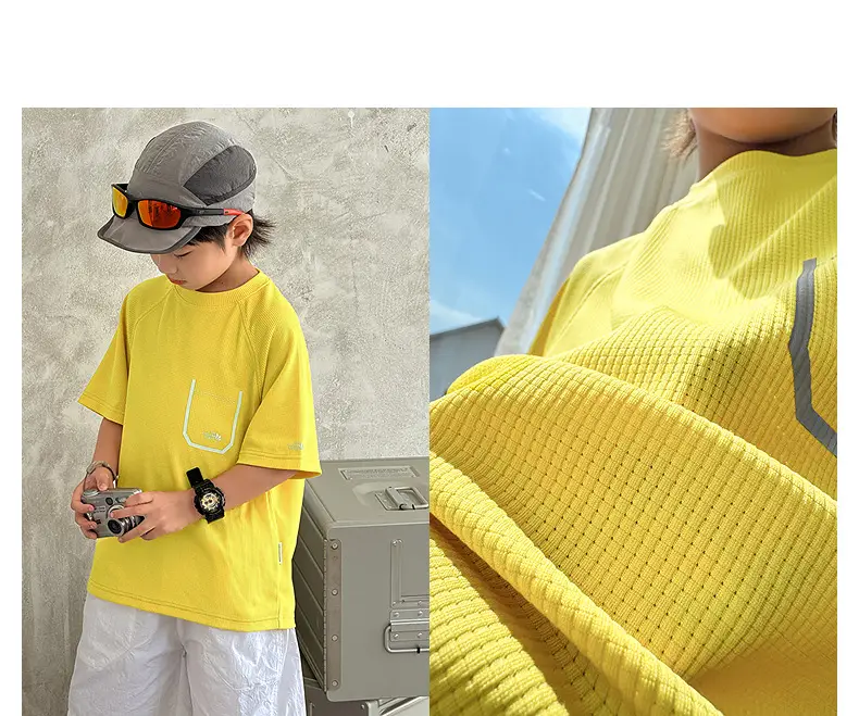 Zhenpinxuan Kids Sports T-Shirt Light Blue 2025 — feature 32