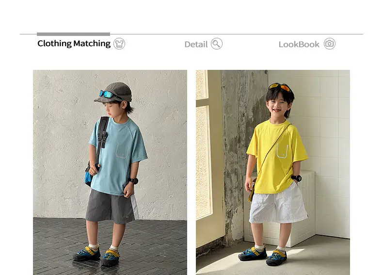 Zhenpinxuan Kids Sports T-Shirt Light Blue 2025 — feature 8