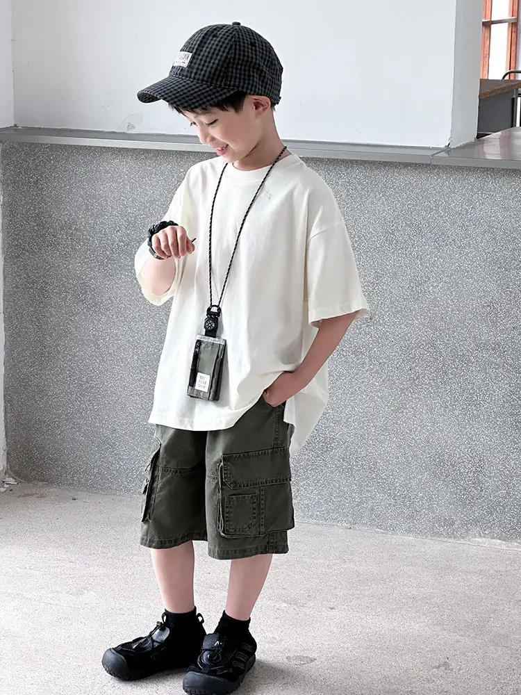 Kids Red T-Shirt Short Sleeve 2026 Summer Boys - Image 6