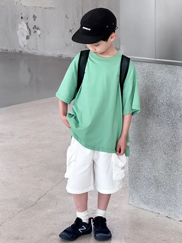 Kids Red T-Shirt Short Sleeve 2026 Summer Boys - Image 8