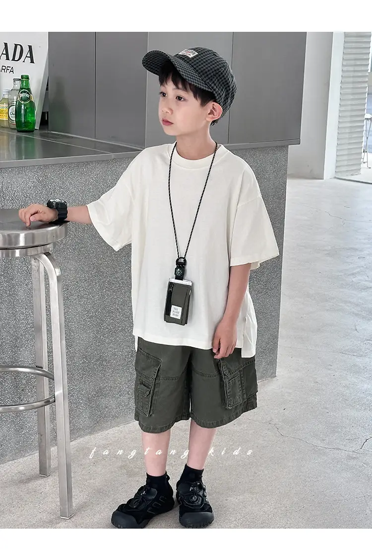 Kids Red T-Shirt Short Sleeve 2026 Summer Boys — feature 13