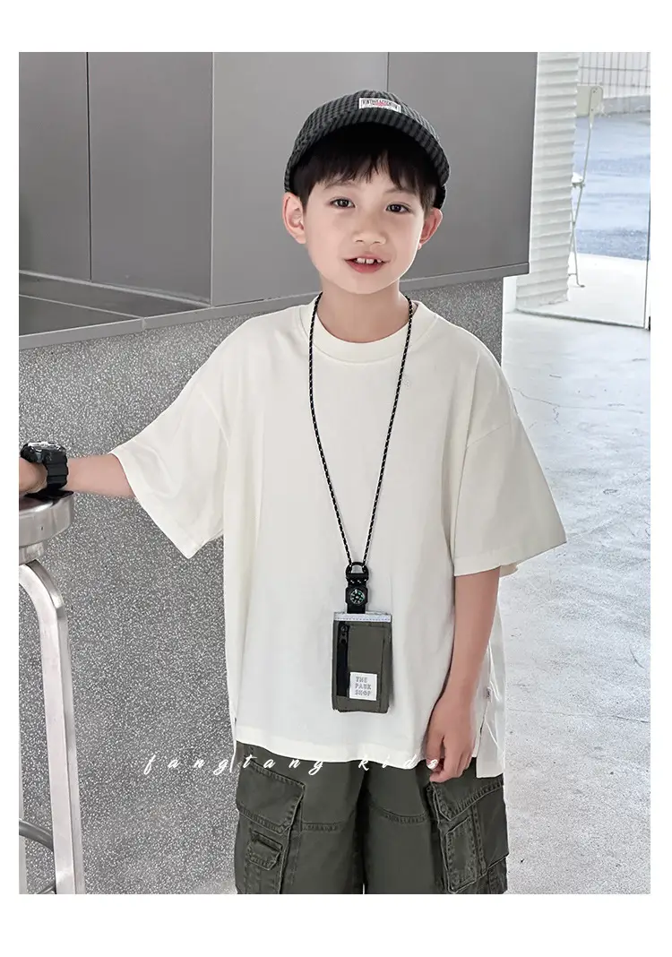 Kids Red T-Shirt Short Sleeve 2026 Summer Boys — feature 15