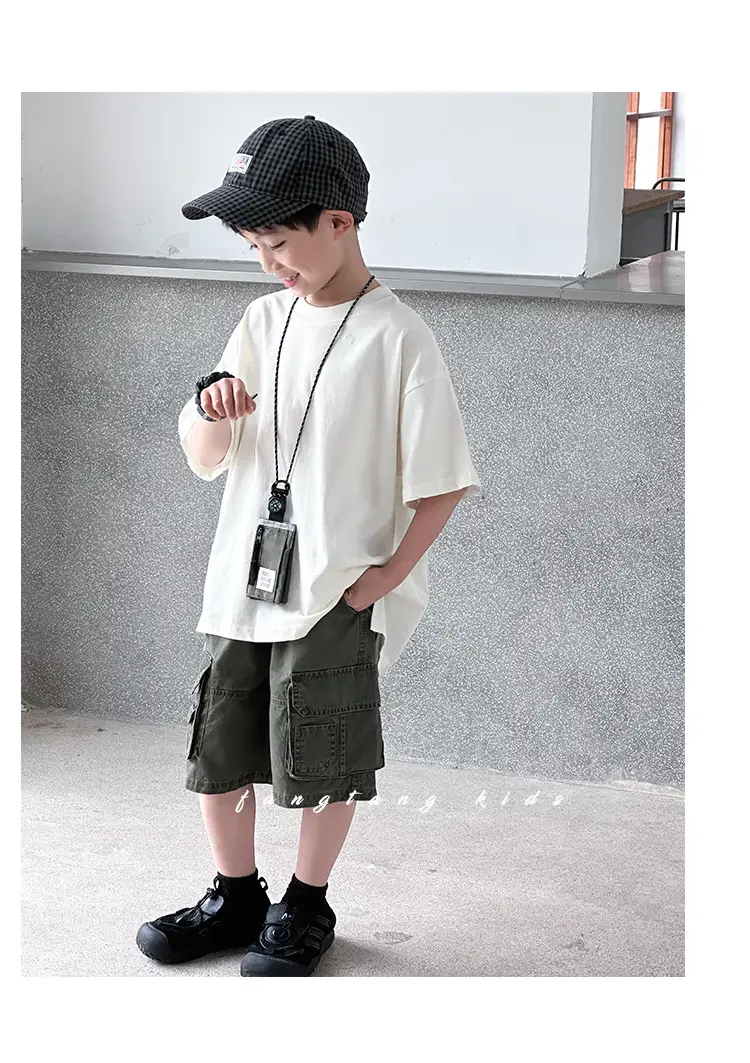 Kids Red T-Shirt Short Sleeve 2026 Summer Boys — feature 16