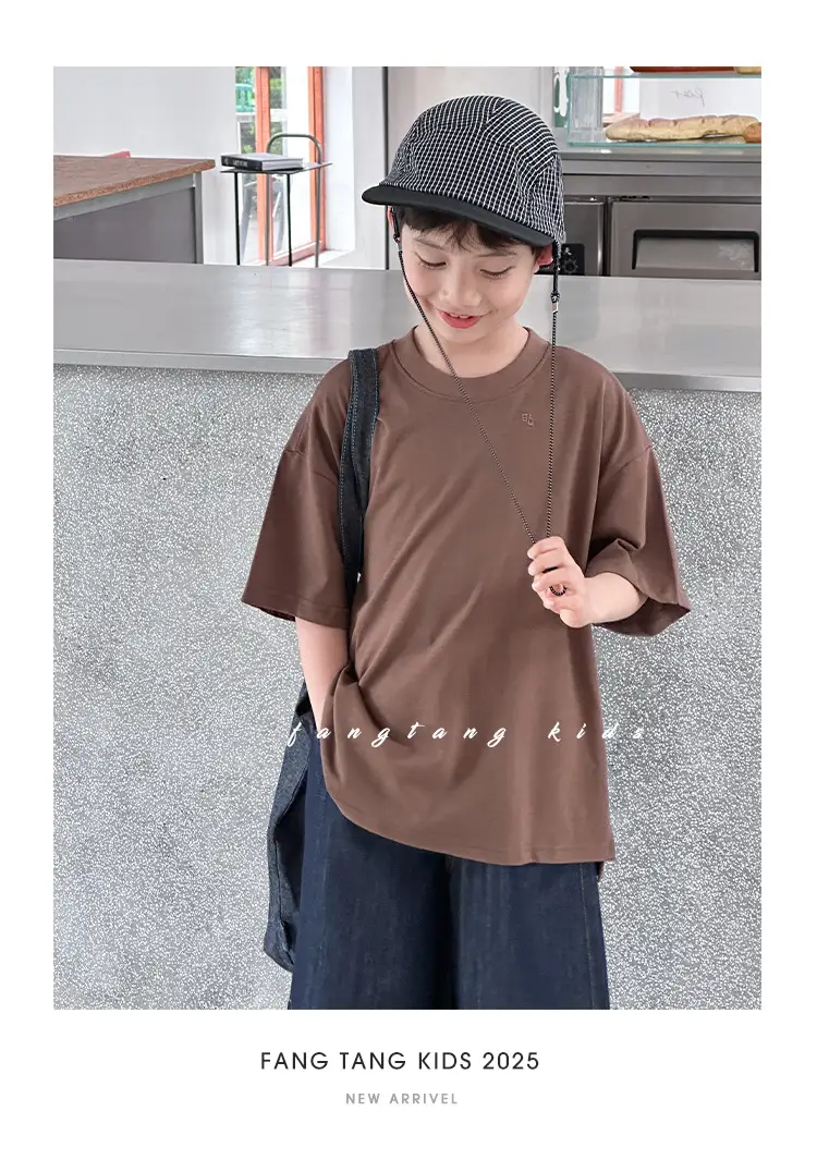 Kids Red T-Shirt Short Sleeve 2026 Summer Boys — feature 22