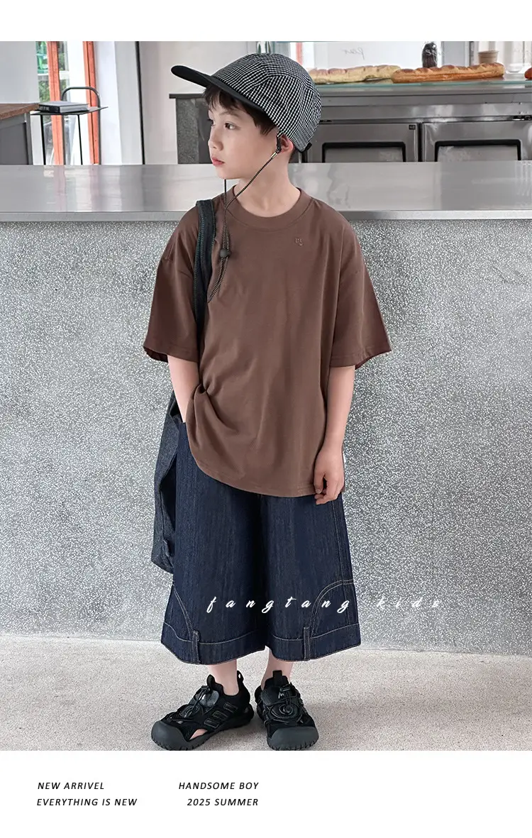 Kids Red T-Shirt Short Sleeve 2026 Summer Boys — feature 23