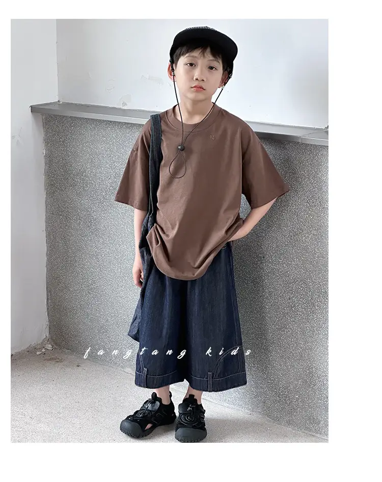 Kids Red T-Shirt Short Sleeve 2026 Summer Boys — feature 24