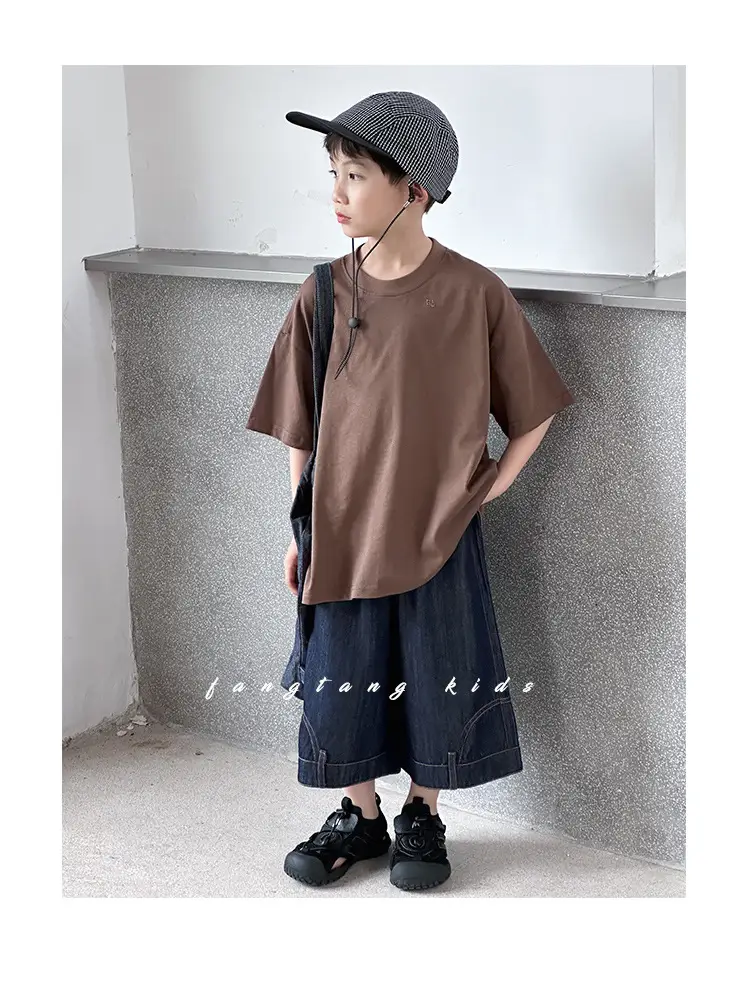 Kids Red T-Shirt Short Sleeve 2026 Summer Boys — feature 25