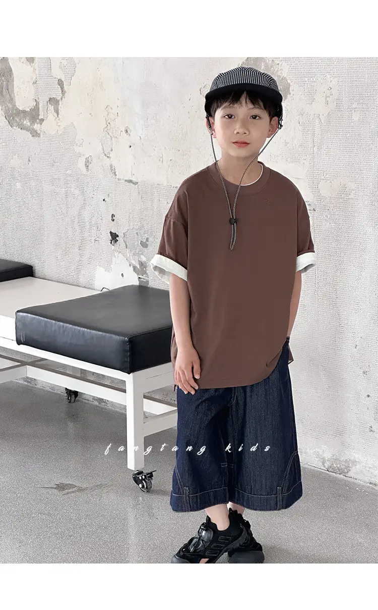 Kids Red T-Shirt Short Sleeve 2026 Summer Boys — feature 26