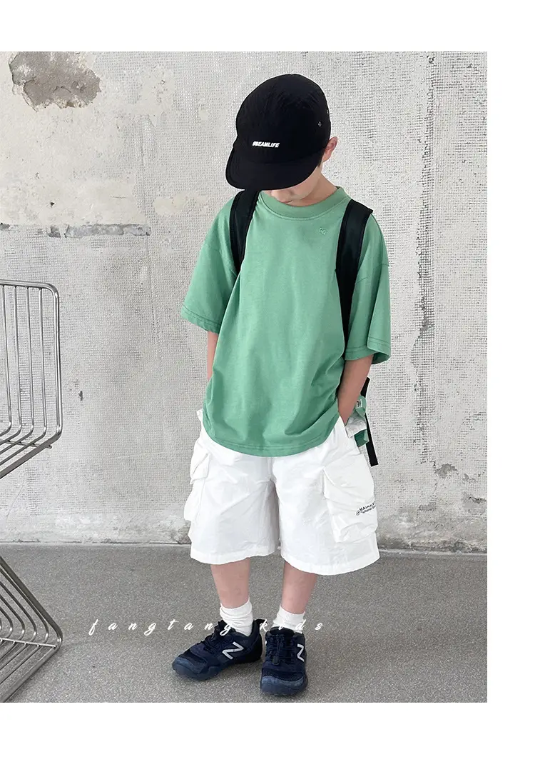 Kids Red T-Shirt Short Sleeve 2026 Summer Boys — feature 28